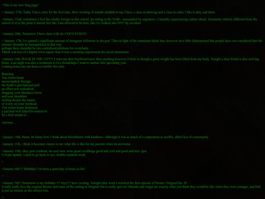 Blog/writings screenshot