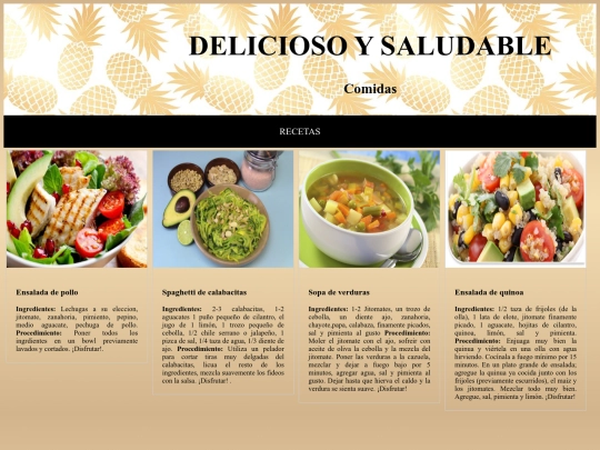 comidas screenshot