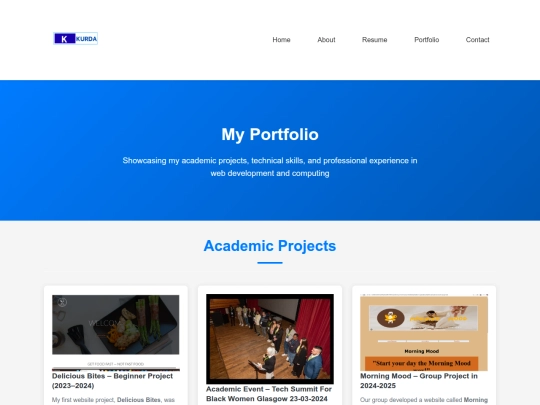 Portfolio screenshot