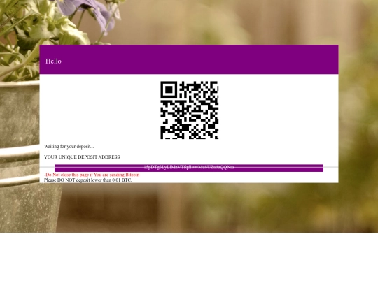 deposit screenshot