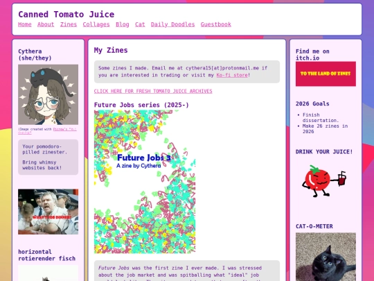 zines screenshot