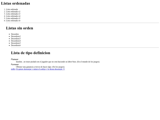 Listas screenshot