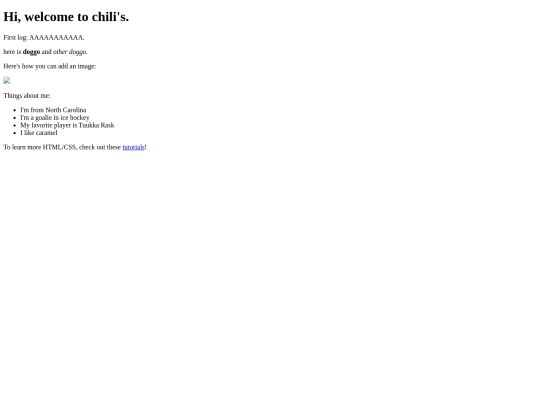 index screenshot