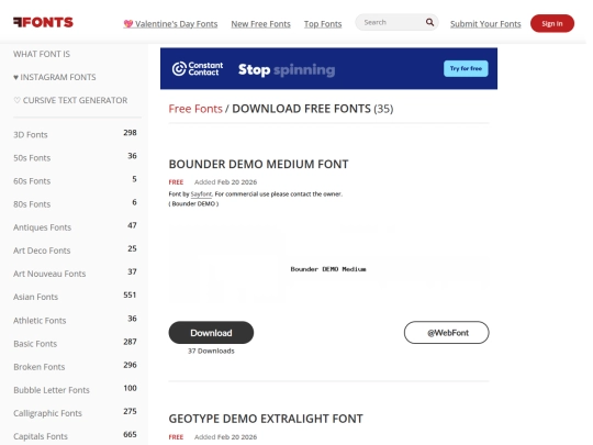 fonts/Aerofoil/ffonts.net screenshot