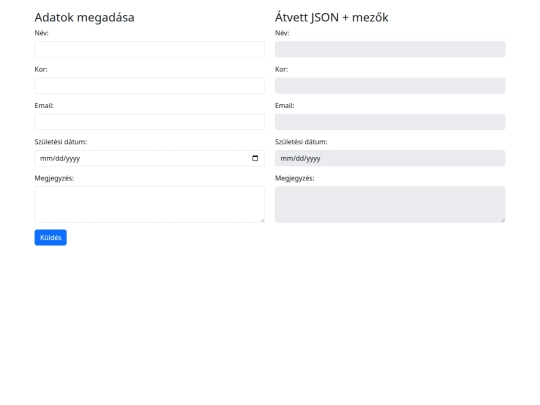 jsonalapok screenshot
