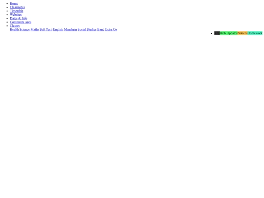 Class/navbar screenshot