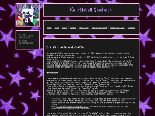 blog screenshot