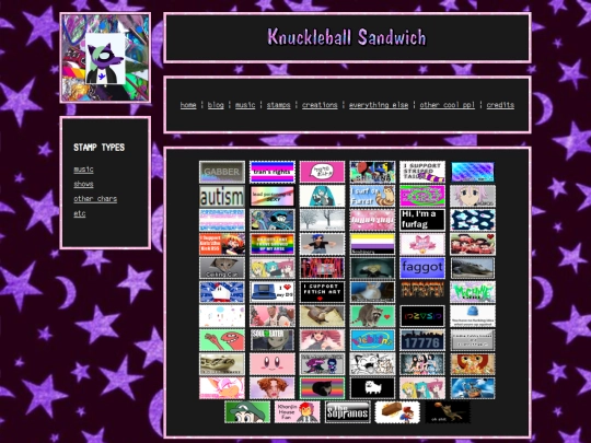 stamps-chars screenshot