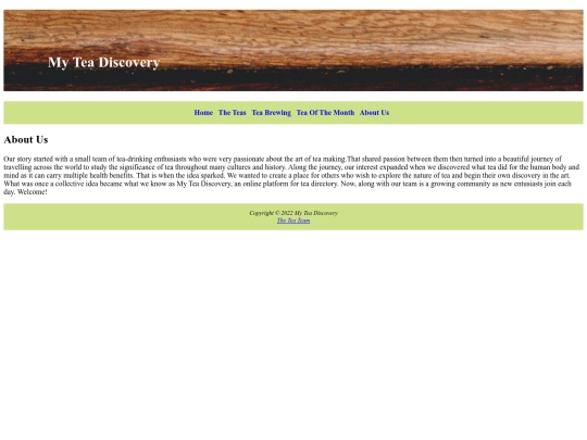 MyTeaDiscovery/Final Project/aboutus screenshot