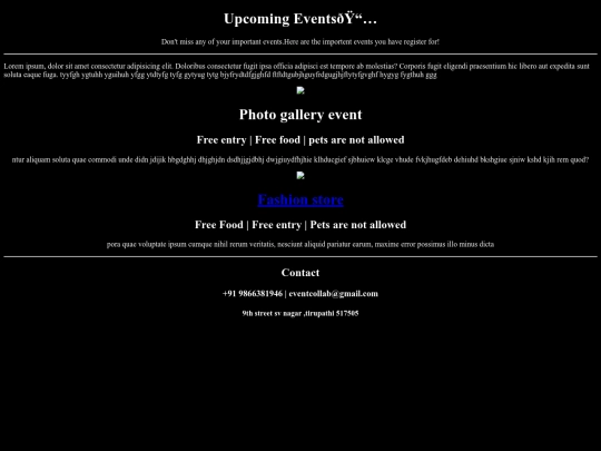 Event/event screenshot