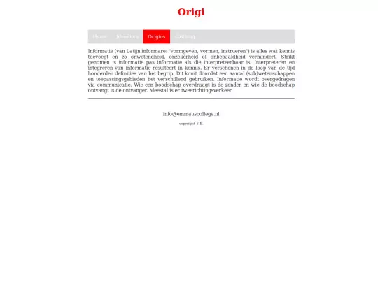 info screenshot