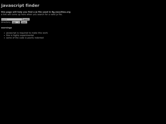 dev/find_js screenshot
