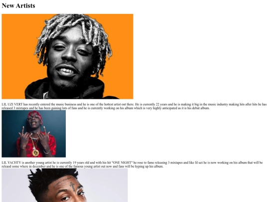 newartists screenshot