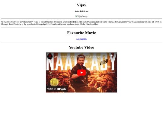 My first website/vijay screenshot