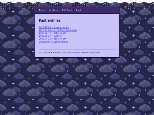 diary/archive screenshot