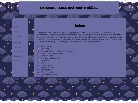 interests screenshot