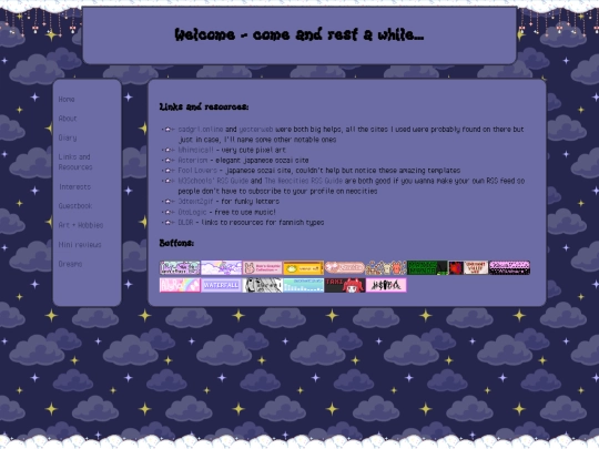 links screenshot