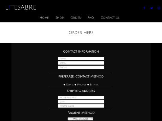 order screenshot