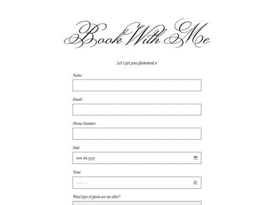 booking screenshot