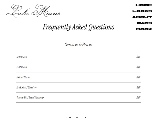 faqs screenshot