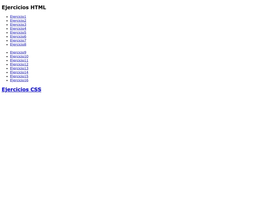 Ejercicios/Index screenshot
