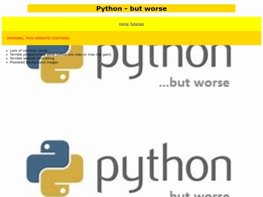 pythonbutworsepg1 screenshot