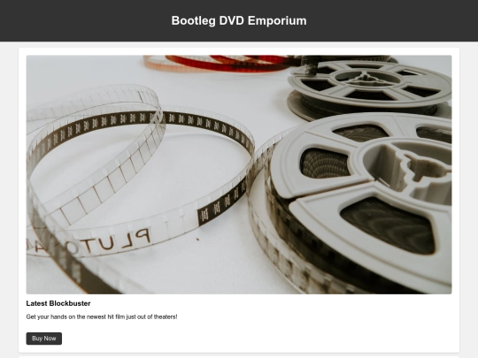 bootleg_dvd_emporium_website screenshot