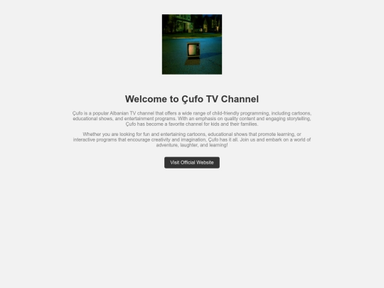 cufo_tv_website screenshot