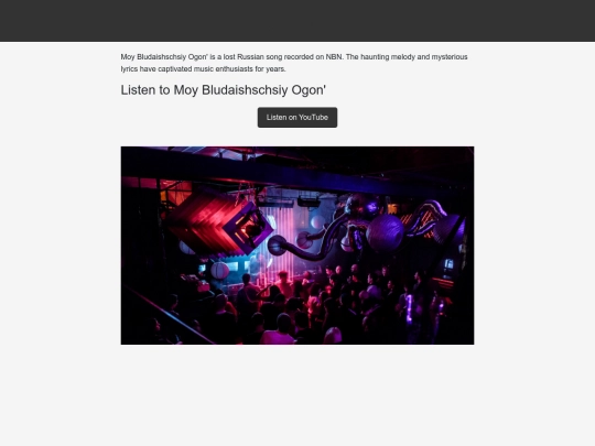 lost_russian_song_NBN_website screenshot