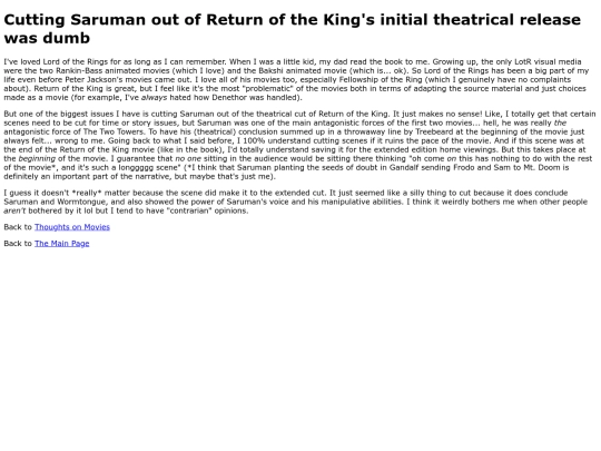 CuttingSaruman screenshot