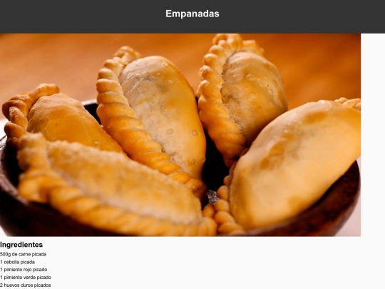 receta /empanadas screenshot