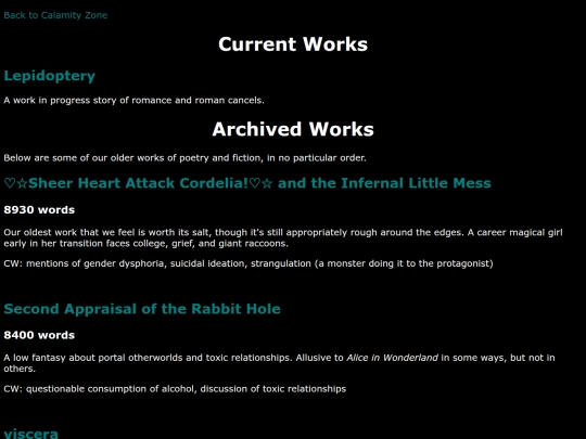 writing screenshot