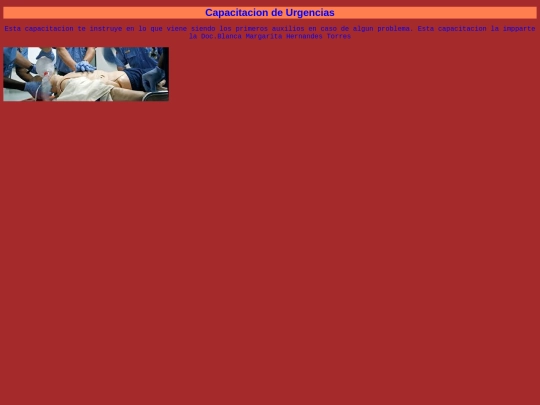 proyecto final HTML/urgencias screenshot
