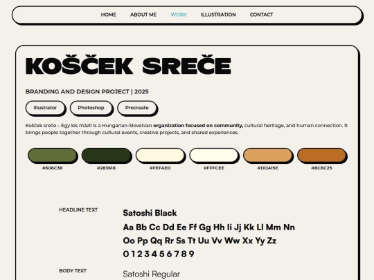 work/koscek-srece screenshot