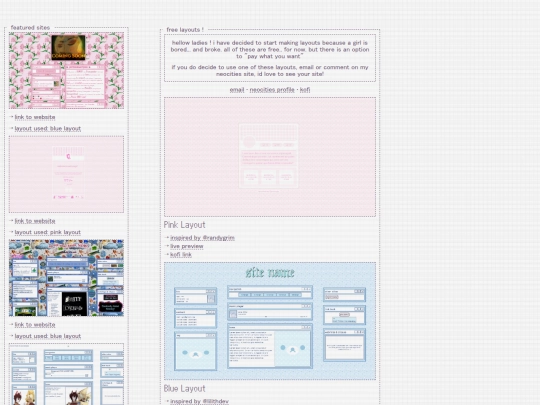layouts screenshot