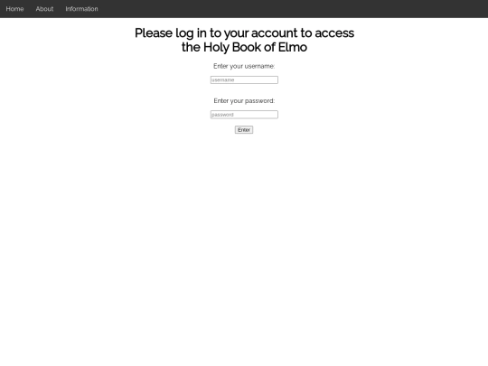 login screenshot