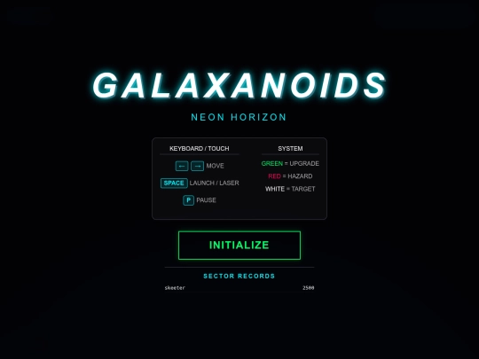 galaxanoids screenshot