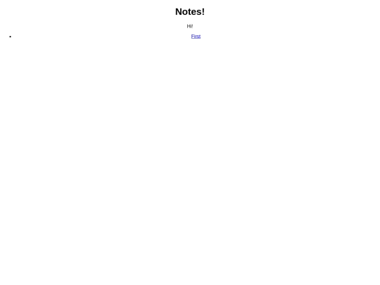 notes screenshot