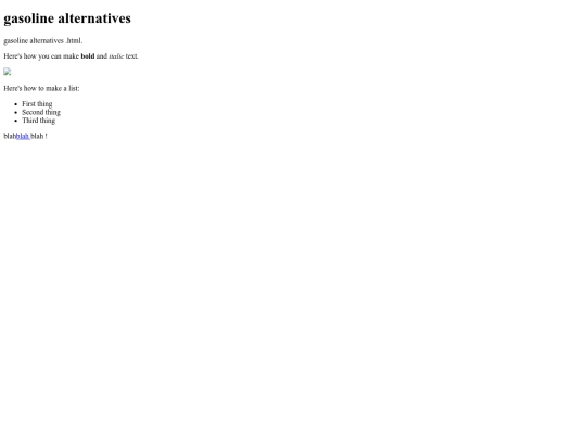 gasolinealternatives screenshot