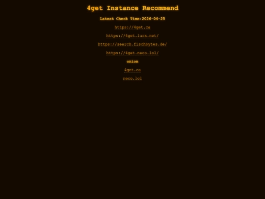 4get screenshot