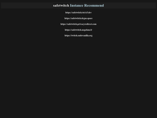 safetwitch screenshot