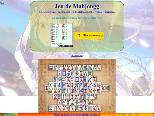 mahjongg screenshot