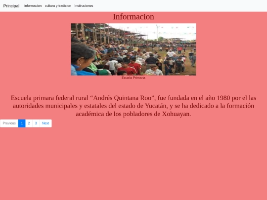 examen/instituciones screenshot