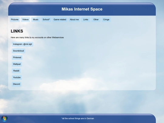 links screenshot