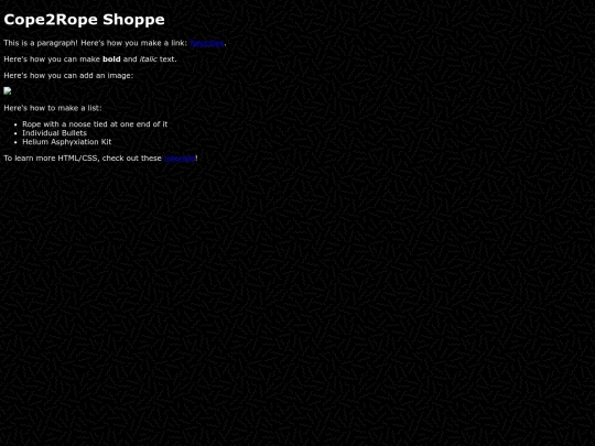 Cope2Rope/shop screenshot