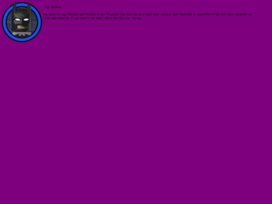 Nitescape/Messages/LegoBatman/chat-message screenshot