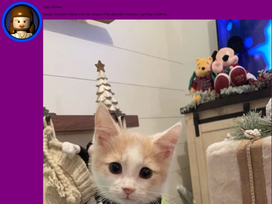 Nitescape/Messages/LegoObiWan/chat-message screenshot