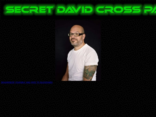 SecretDavidCrossPage/david-cross-secret screenshot