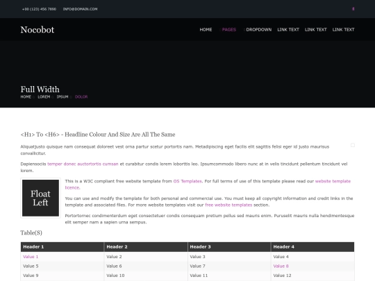 pages/full-width screenshot