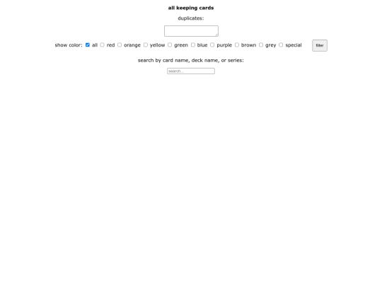 keepingcardsall screenshot